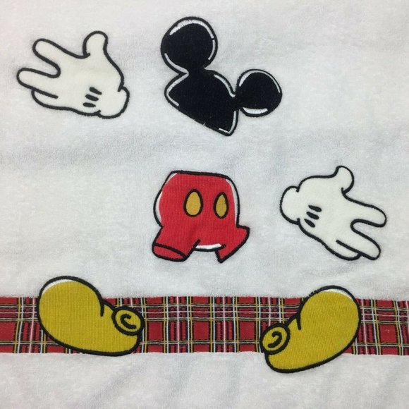 Disneyland Mickey Mouse Bathroom Towel Scattered Parts Bath Sheet Hand Disney